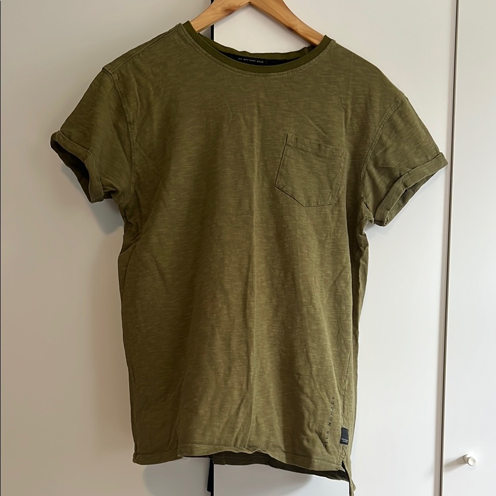Scotch & Soda Olive Green Men's T-Shirt
